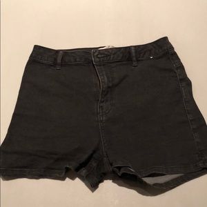 Black High Waisted Shorts